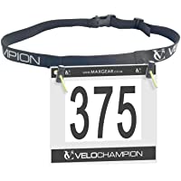 VeloChampion Cinta para nœmero de competicion de Triatlon - Tambien para Carreras Triathlon Race Number Belt